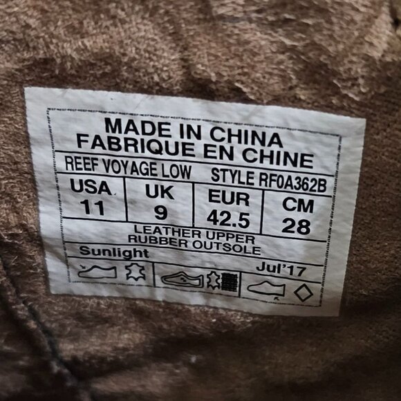 Reef Voyage Low Ankle Bootie Womens Boot Brown Leather Shoe Size 11 - Picture 12 of 14